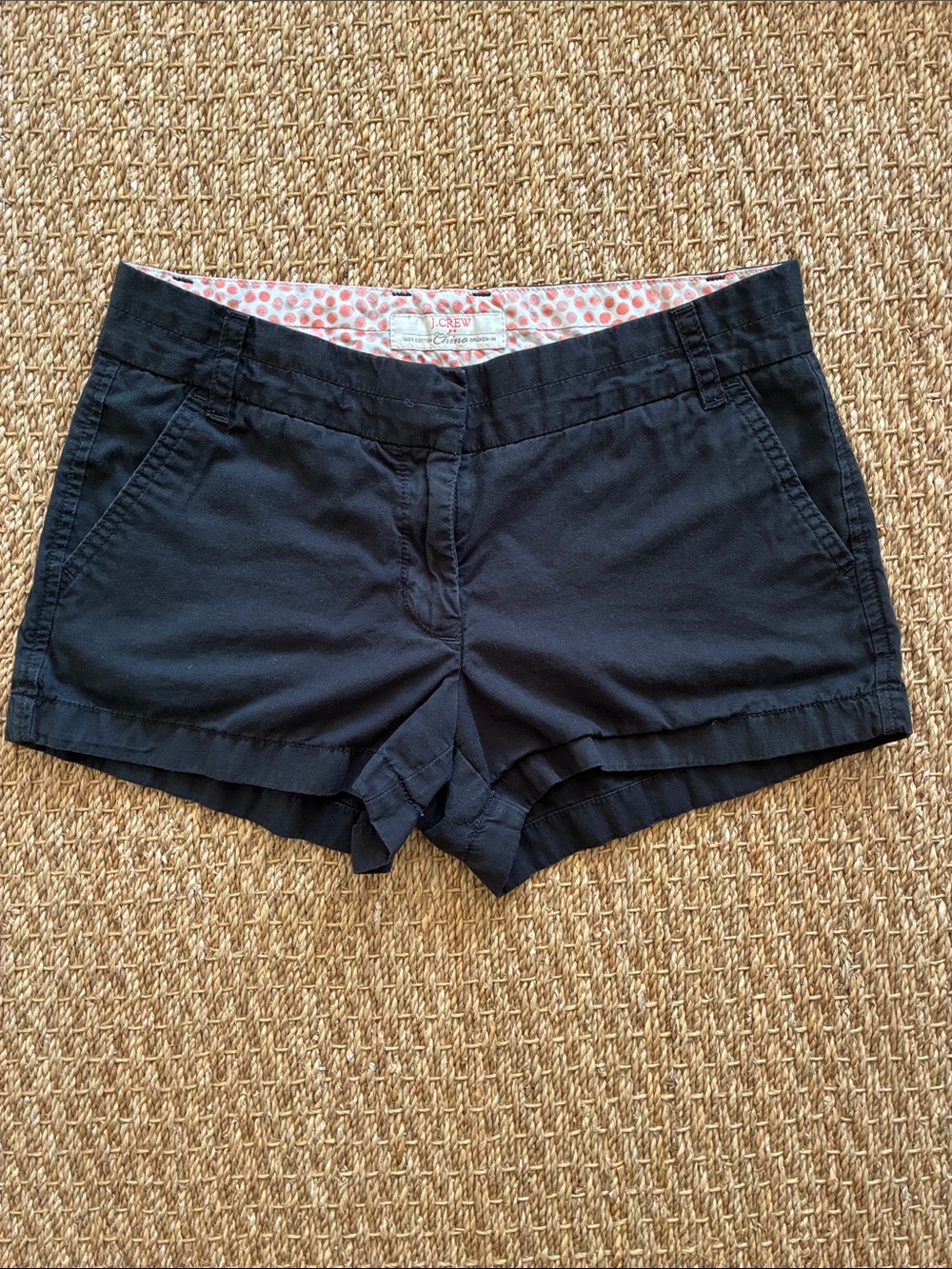 J. Crew Black Cotton Women’s Jean-Style Shorts, Sz. 4